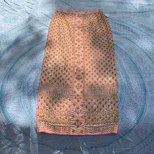 Pink Handmade beaded skirt
